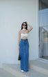 INTUON Denim Long Side Slit Skirts